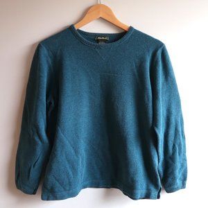Eddie Bauer Teal Crewneck Sweater
